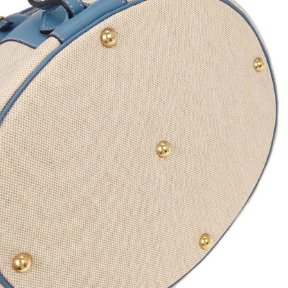 Hermes Intercity Victoria Travel Case Toile with Leather, BEIGE, CANVAS, Clutche & pouche