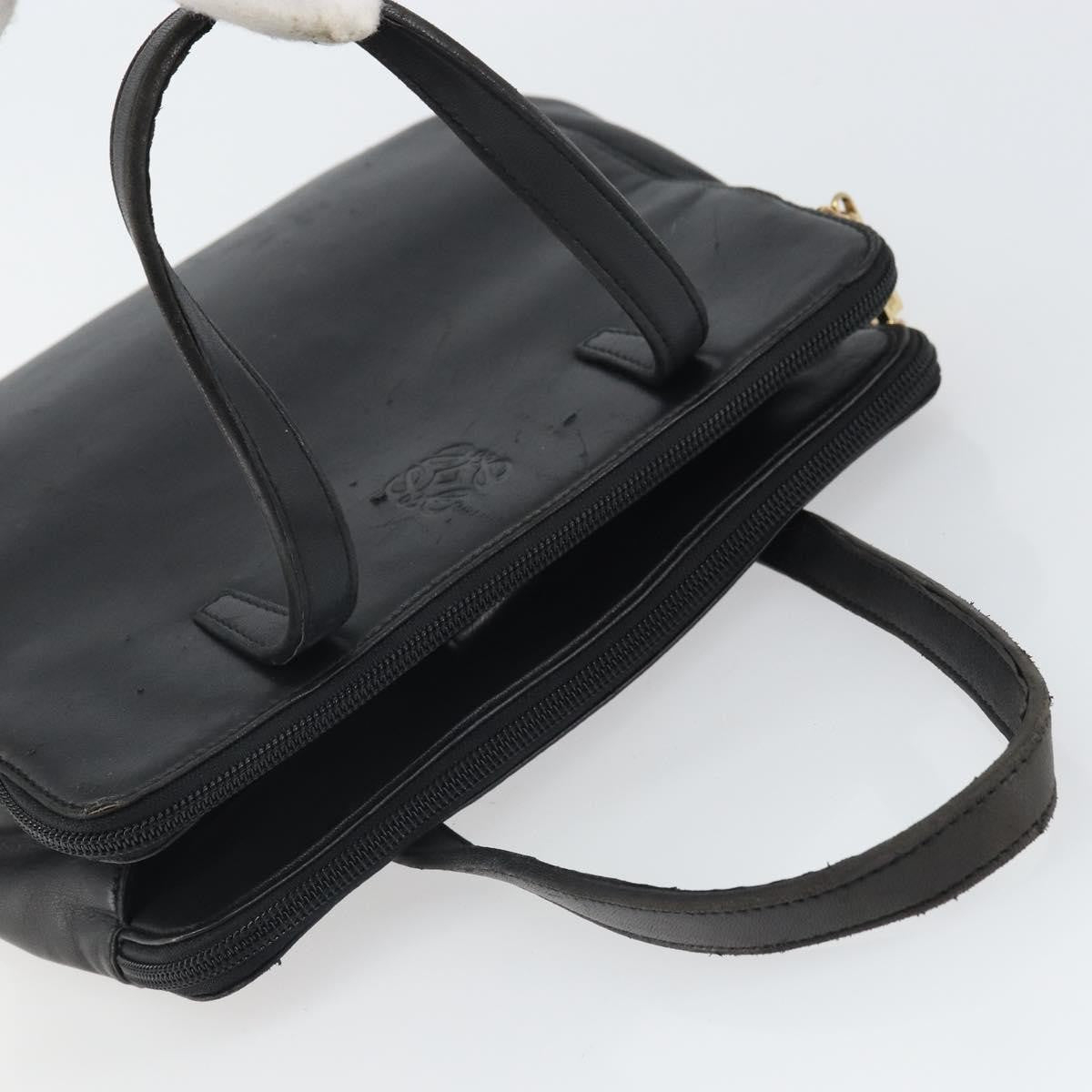 Loewe Vintage Handbag Leather, BLACK, LEATHER, Handbag