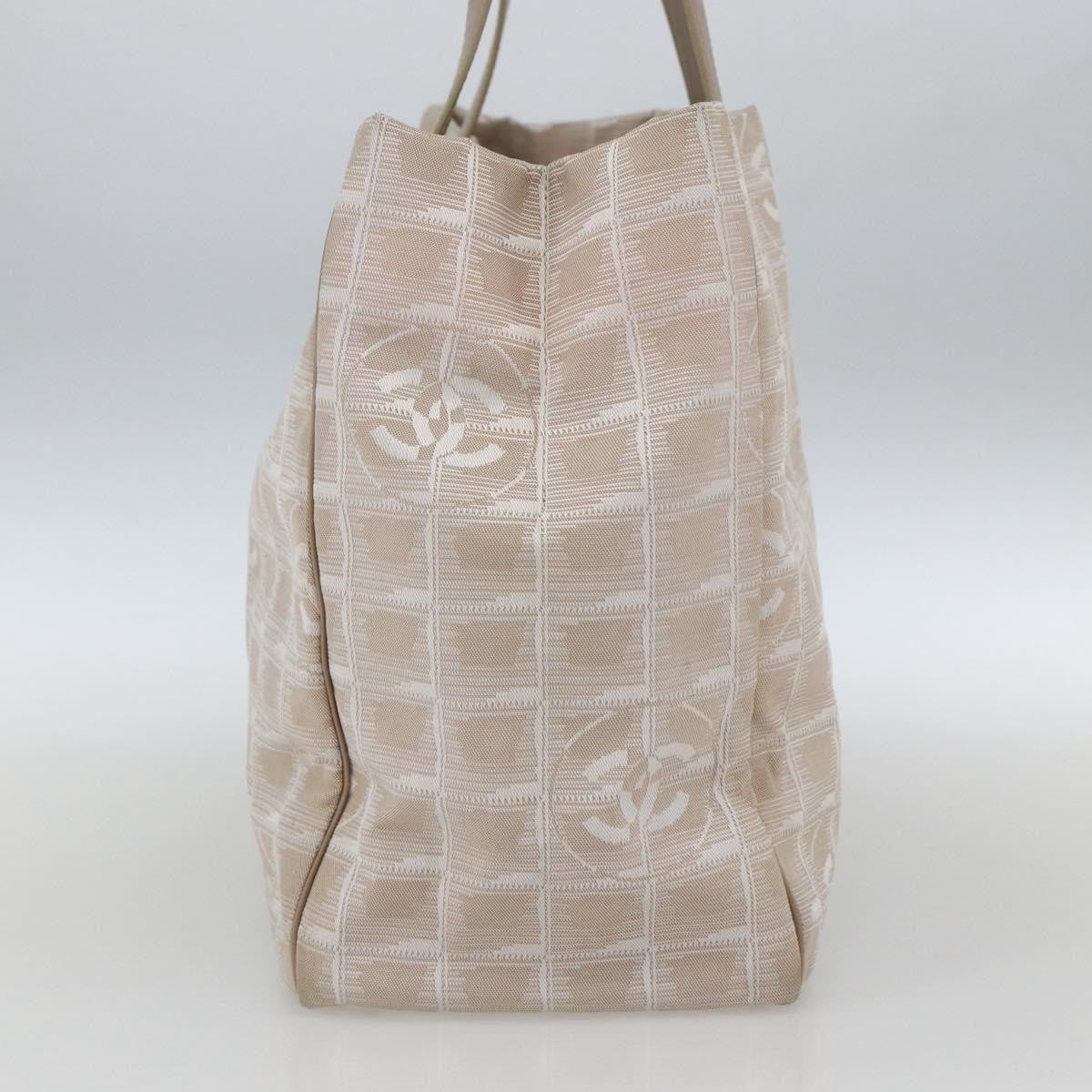 Chanel Travel Line Tote Nylon, BEIGE, NYLON, Tote bag