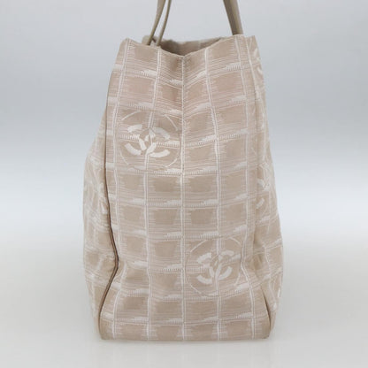Chanel Travel Line Tote Nylon, BEIGE, NYLON, Tote bag