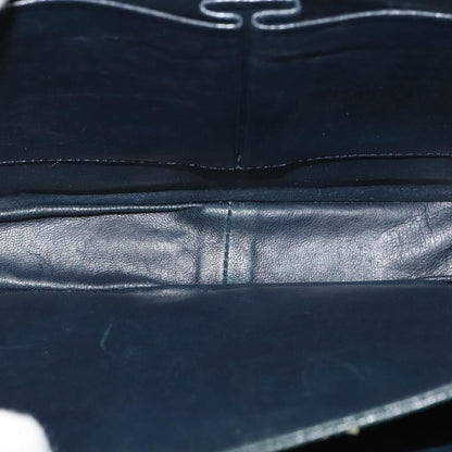 Celine Flap Shoulder Bag Leather, NAVY, LEATHER, Shoulder bag