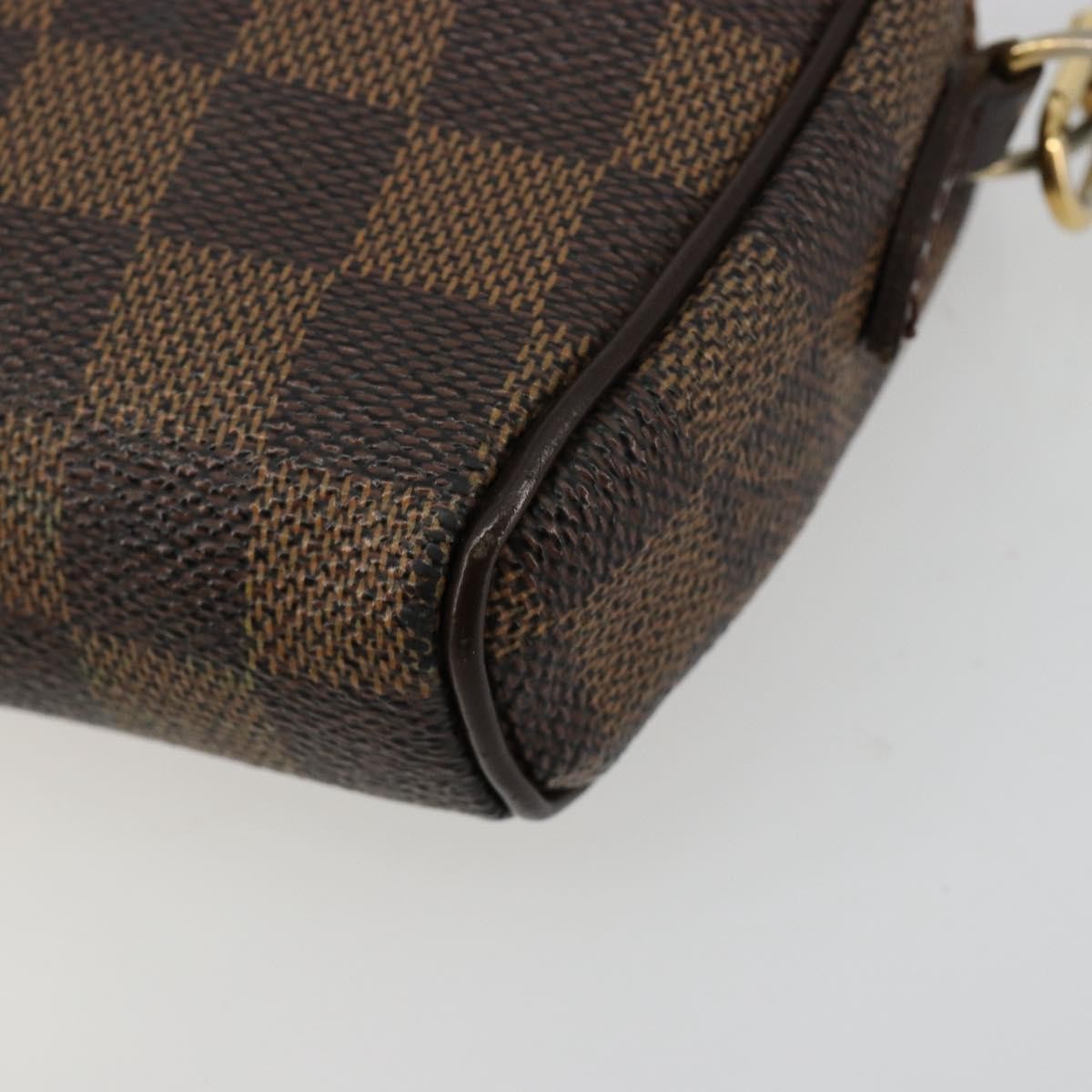 Louis Vuitton Ipanema Pochette Damier, Brown, Canvas, Clutch