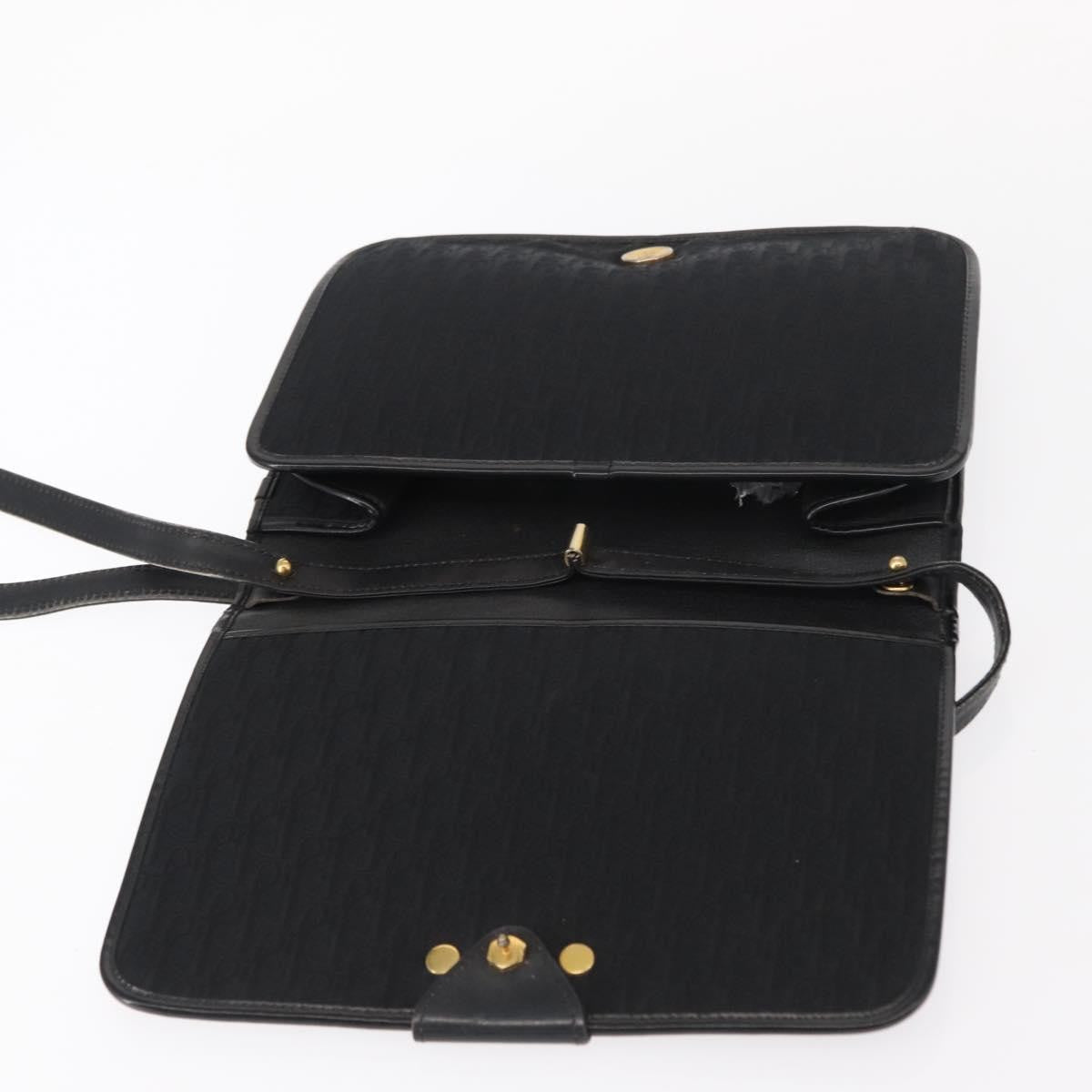 Christian Dior Vintage CD trotter Shoulder bag Canvas, BLACK, CANVAS, Shoulder bag