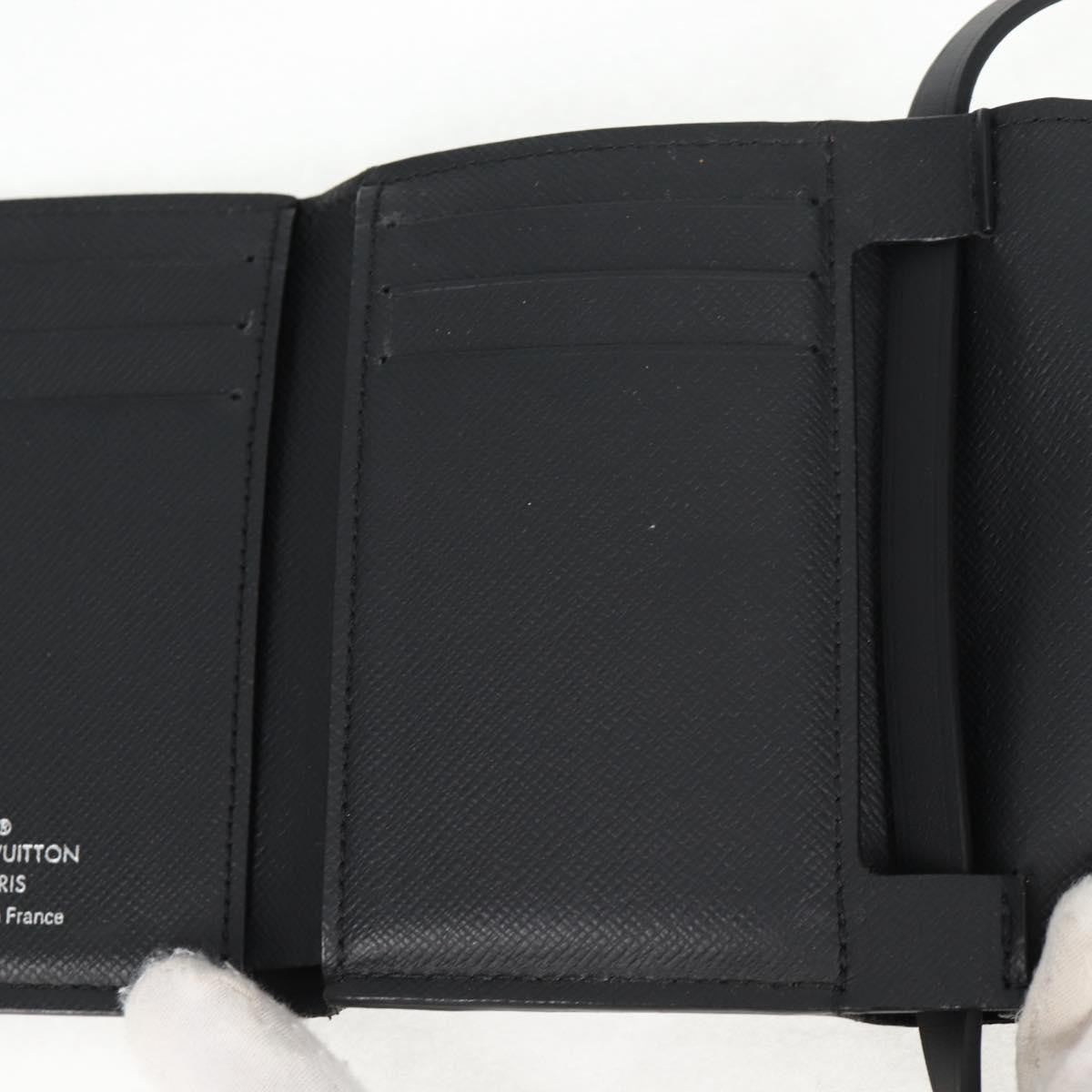 Louis Vuitton Cross Card Holder Limited Edition Monogram Pastel Noir, BLACK, CANVAS, Clutche & pouche