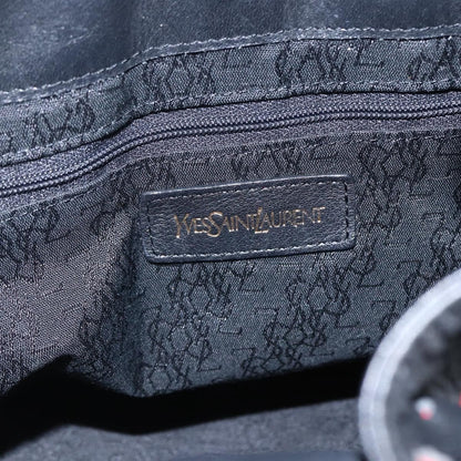 Saint Laurent Vintage Shoulder Bag Leather, Black, Leather, Shoulder Bag