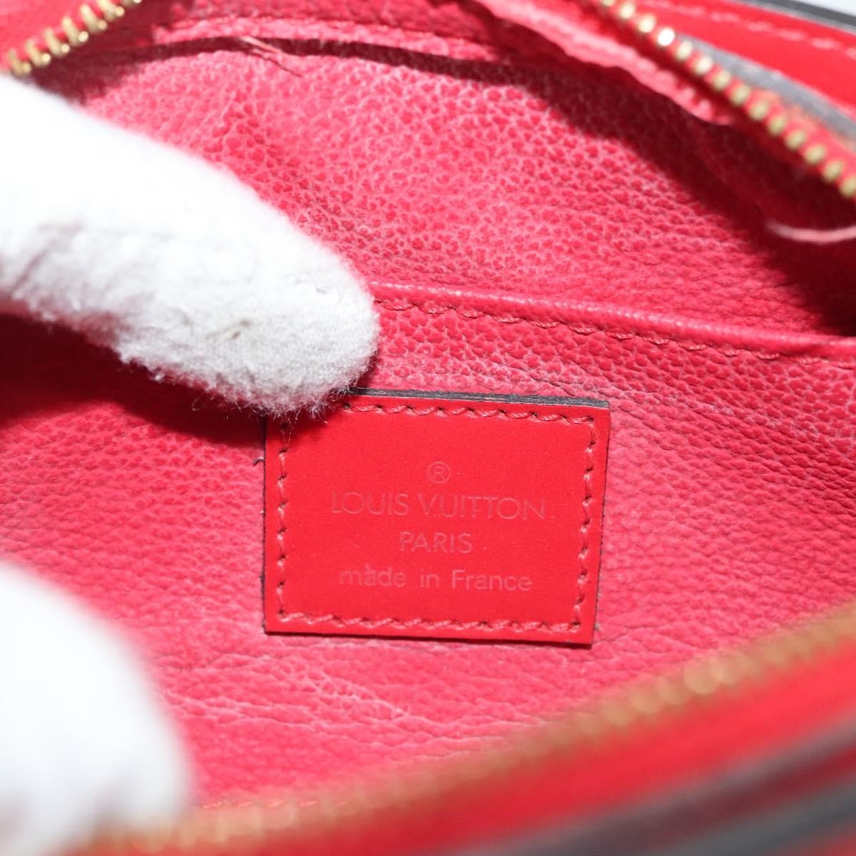 Louis Vuitton Dauphine Pochette Epi Leather, RED, LEATHER, Clutche & pouche