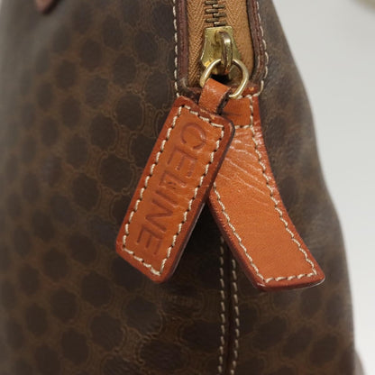 Celine Macadam Handbag Macadam with leather, Brown, Canvas, Handbag