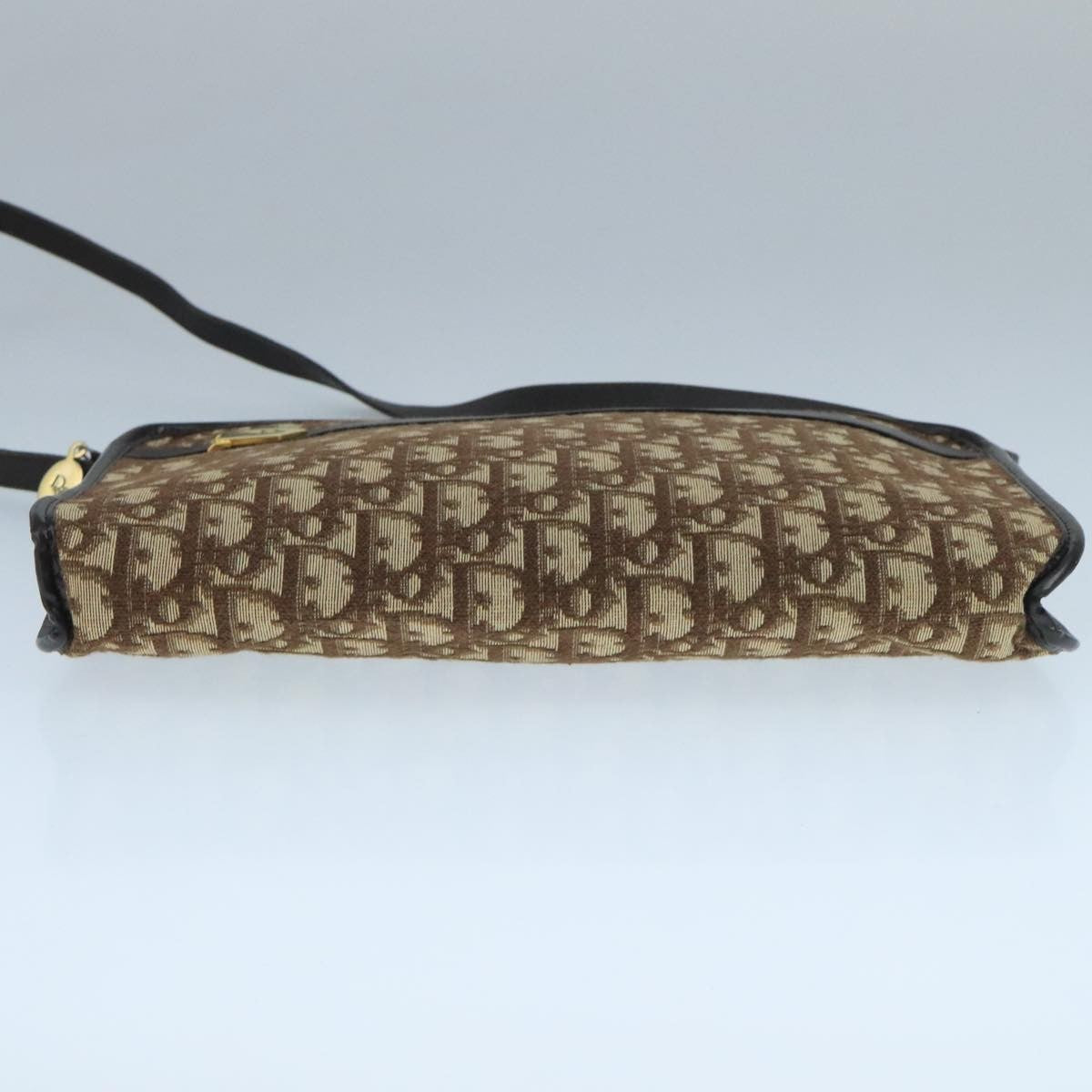 Christian Dior Vintage Trotter Shoulder Bag Canvas, BROWN, CANVAS, Shoulder bag