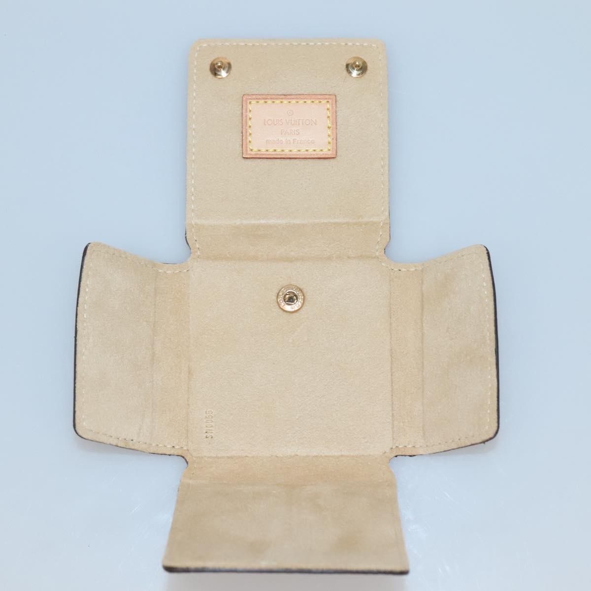 Louis Vuitton CASE JEWELRY BOX Canvas, BROWN, CANVAS, Wallets