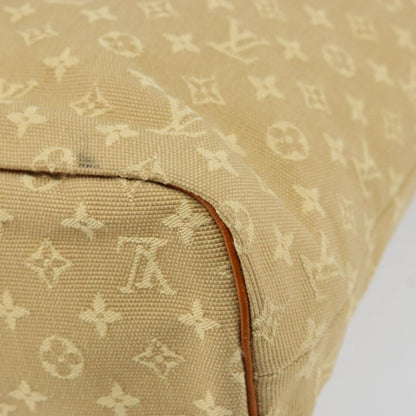 Louis Vuitton Lucille Handbag Mini Lin, BEIGE, CANVAS, Tote bag