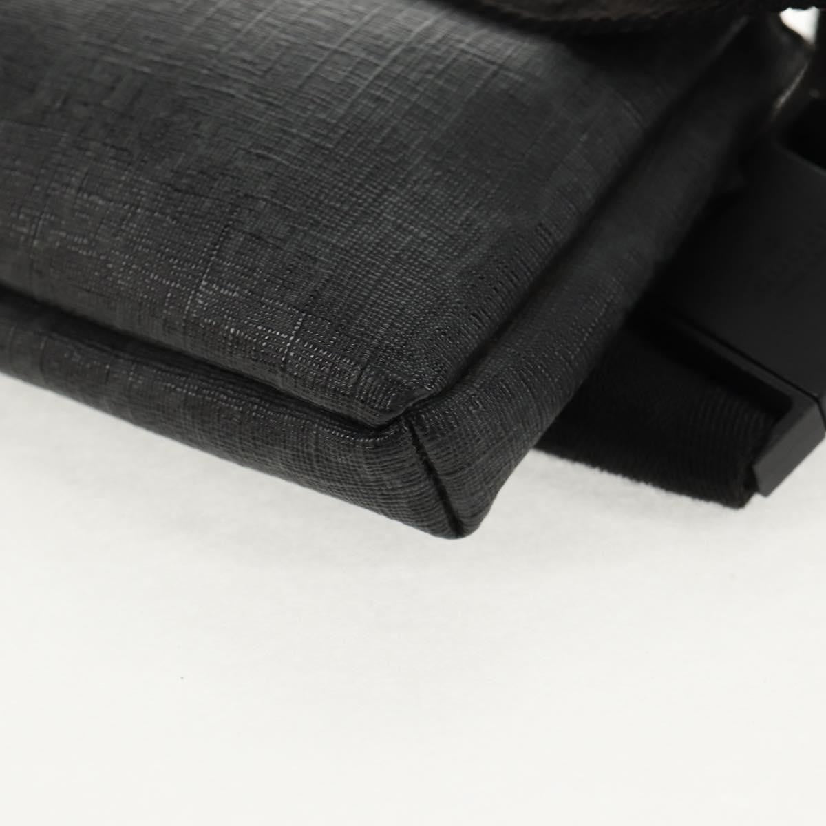 Gucci Waist Bag GG Coated Canvas, BLACK, CANVAS, Shoulder bag