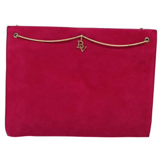 Bottega Veneta Vintage Shoulder Bag Suede, PINK, SUEDE, Shoulder bag