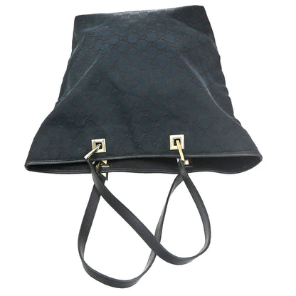 Gucci Vintage Bucket Shopping Tote GG Canvas, BLACK, CANVAS, Tote bag