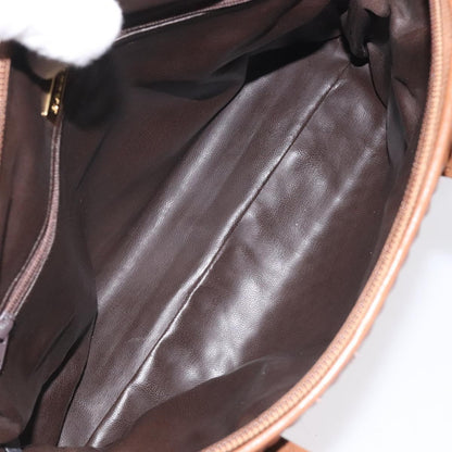 Bally Vintage Handbag Quilted Leather, Brown, Leather, Handbag