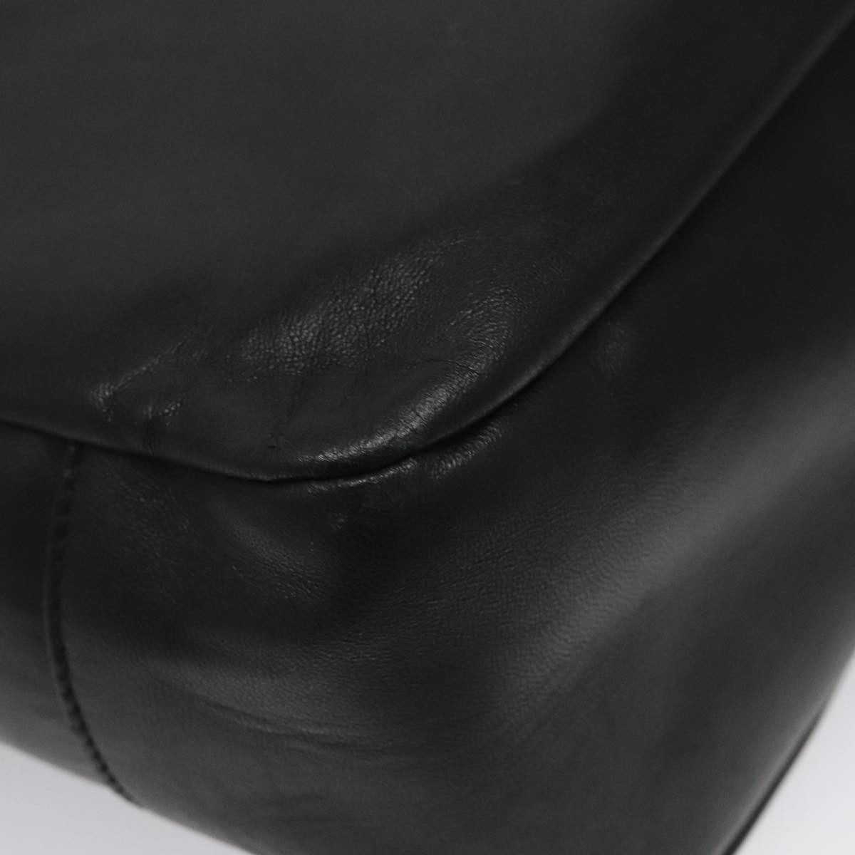 Salvatore Ferragamo Gancini Shoulder Bag Leather, BLACK, LEATHER, Shoulder bag