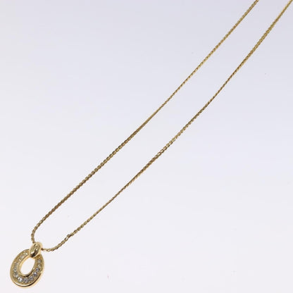 Christian Dior Collar Necklace Metal with Faux Pearls, GOLD, METAL, Necklace