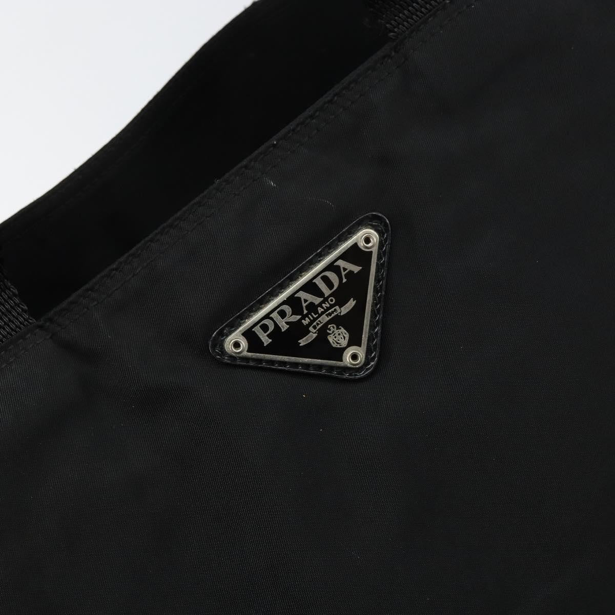 Prada Vintage Zip Tote Tessuto, BLACK, NYLON, Tote bag