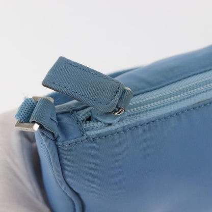 Prada Pochette Shoulder Bag Tessuto, BLUE, NYLON, Clutche & pouche