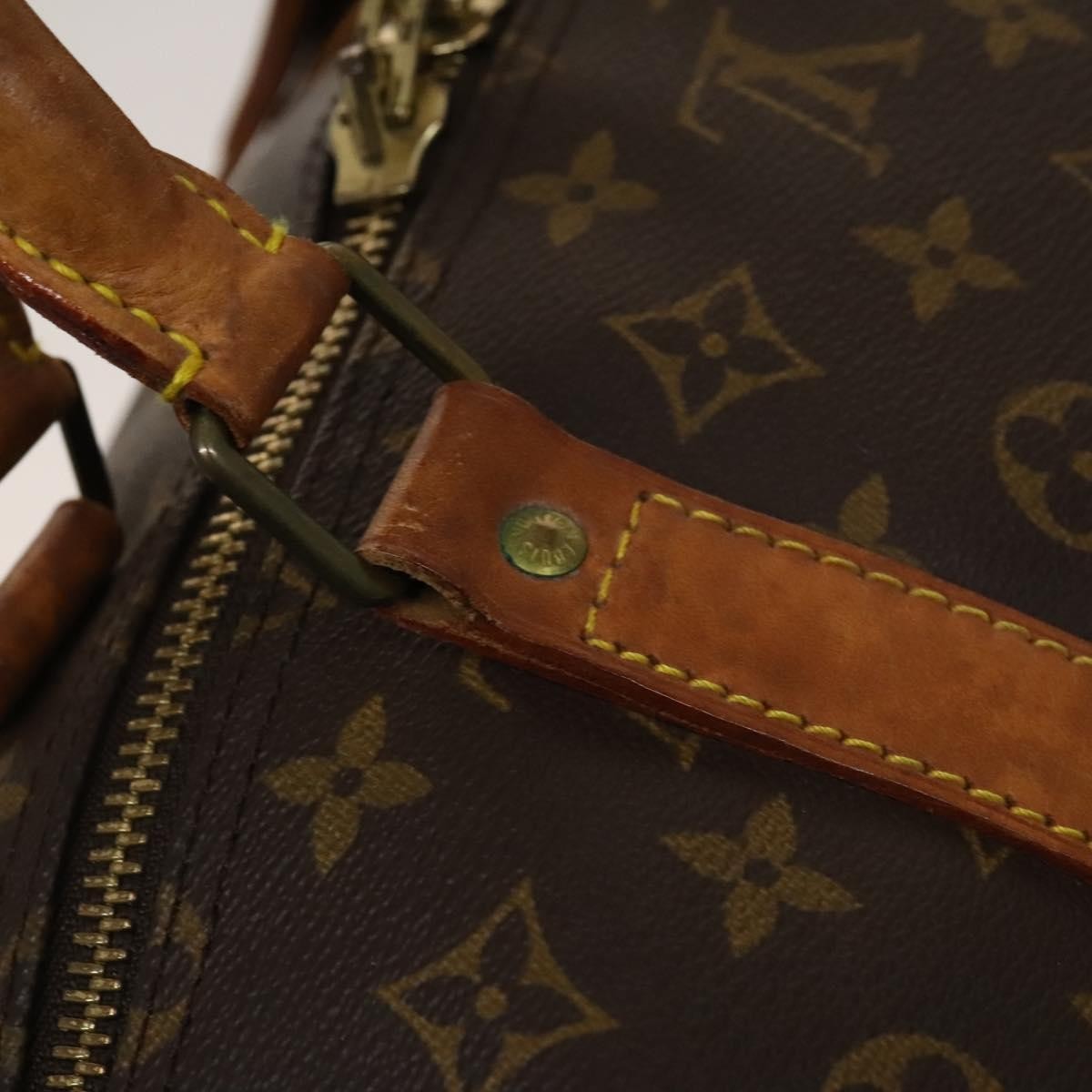 Louis Vuitton Keepall Bandouliere Bag Monogram Canvas, BROWN, CANVAS, Travel bag
