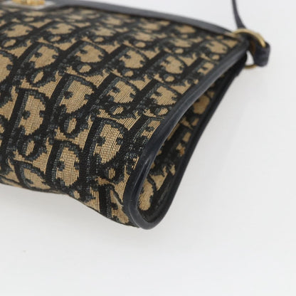 Christian Dior Vintage Trotter Shoulder Bag Canvas, NAVY, CANVAS, Shoulder bag