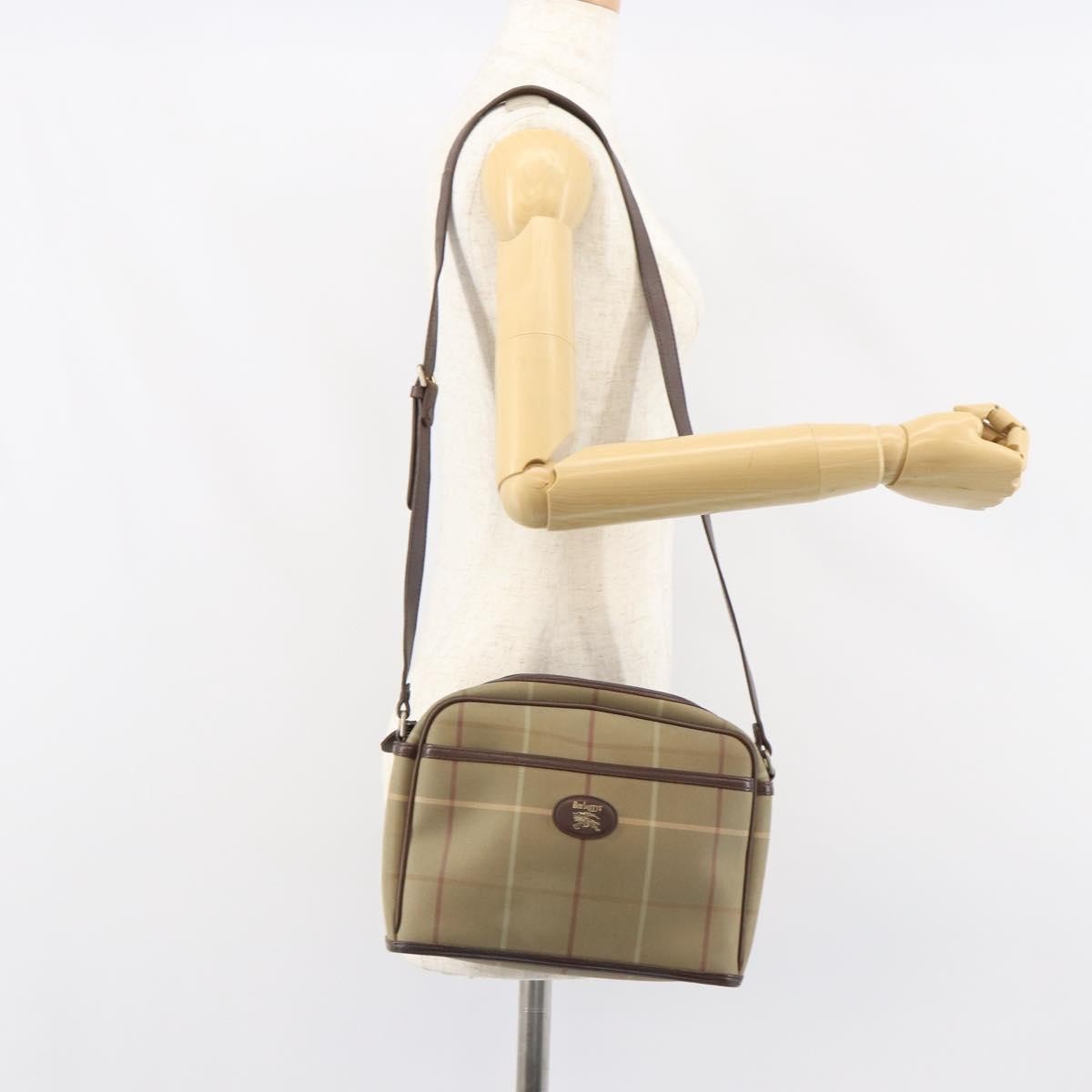 Burberry Nova check Shoulder bag Canvas, BEIGE, CANVAS, Shoulder bag