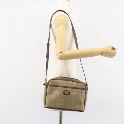 Burberry Nova check Shoulder bag Canvas, BEIGE, CANVAS, Shoulder bag