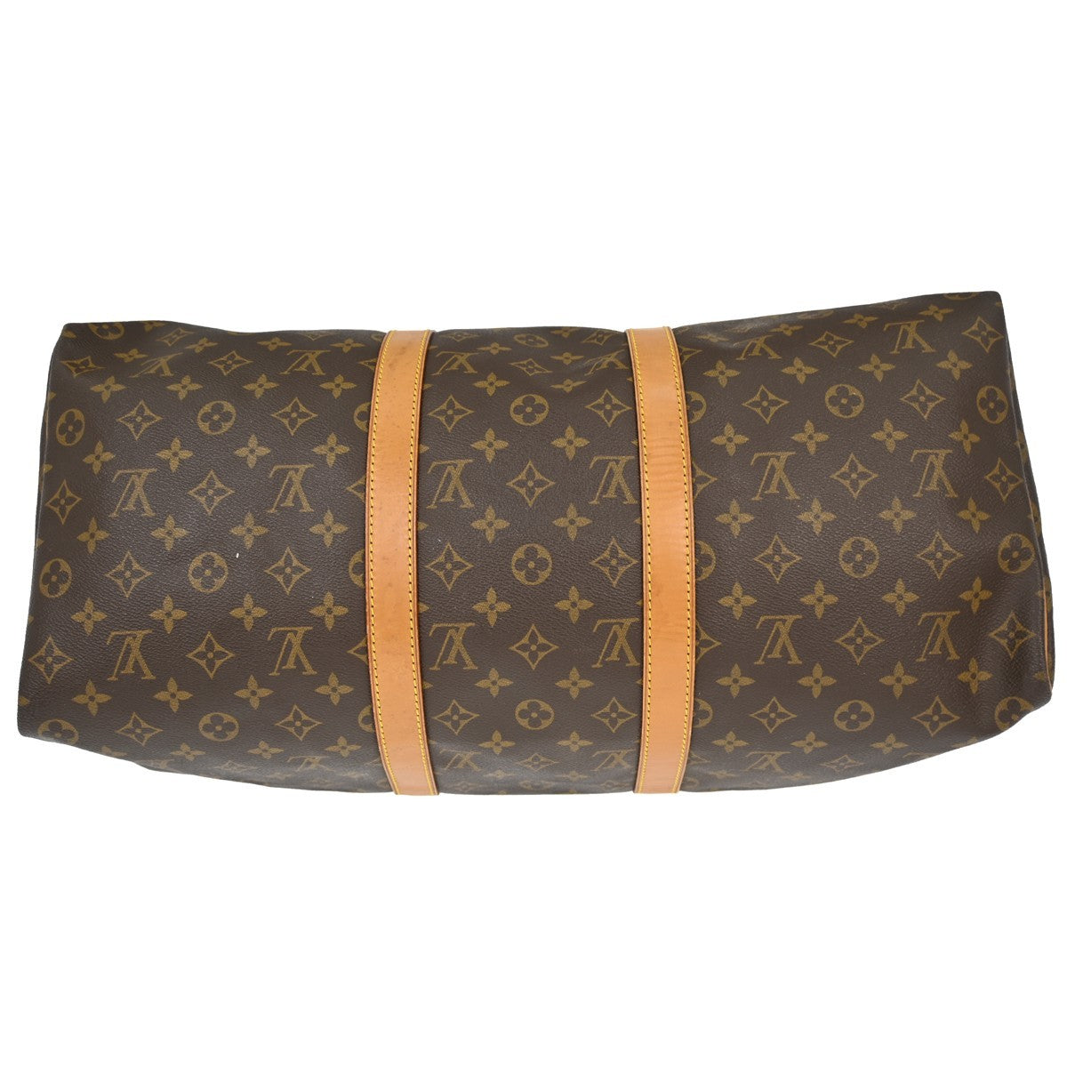 Louis Vuitton Keepall Bag Monogram Canvas, BROWN, CANVAS, Travel bag