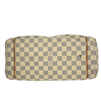 Louis Vuitton Totally Handbag Damier azur, WHITE, CANVAS, Tote bag