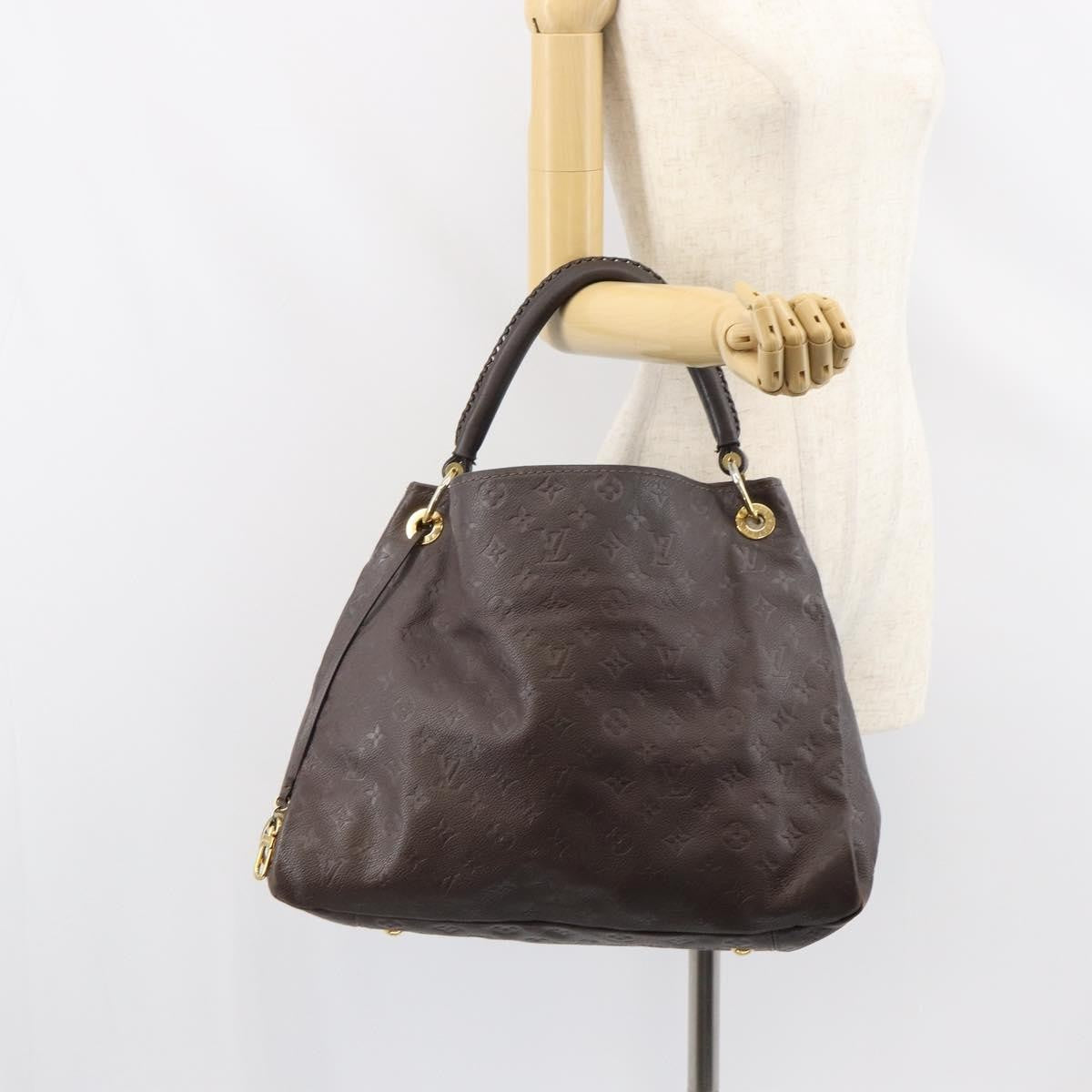 Louis Vuitton Artsy Handbag Monogram Empreinte Leather, BROWN, LEATHER, Handbag