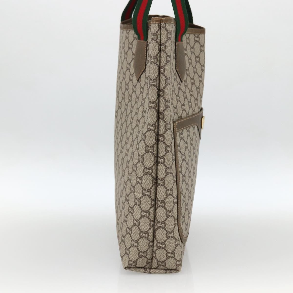 Gucci Ophidia Front Pocket Shopper Tote GG Coated Canvas, Beige, Canvas, Tote Bag