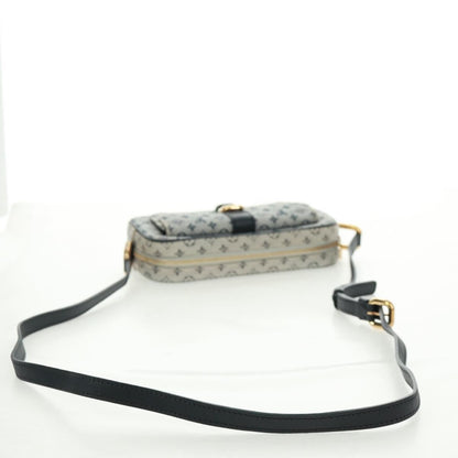 Louis Vuitton Juliette Crossbody Bag Mini Lin, BLUE, CANVAS, Shoulder bag