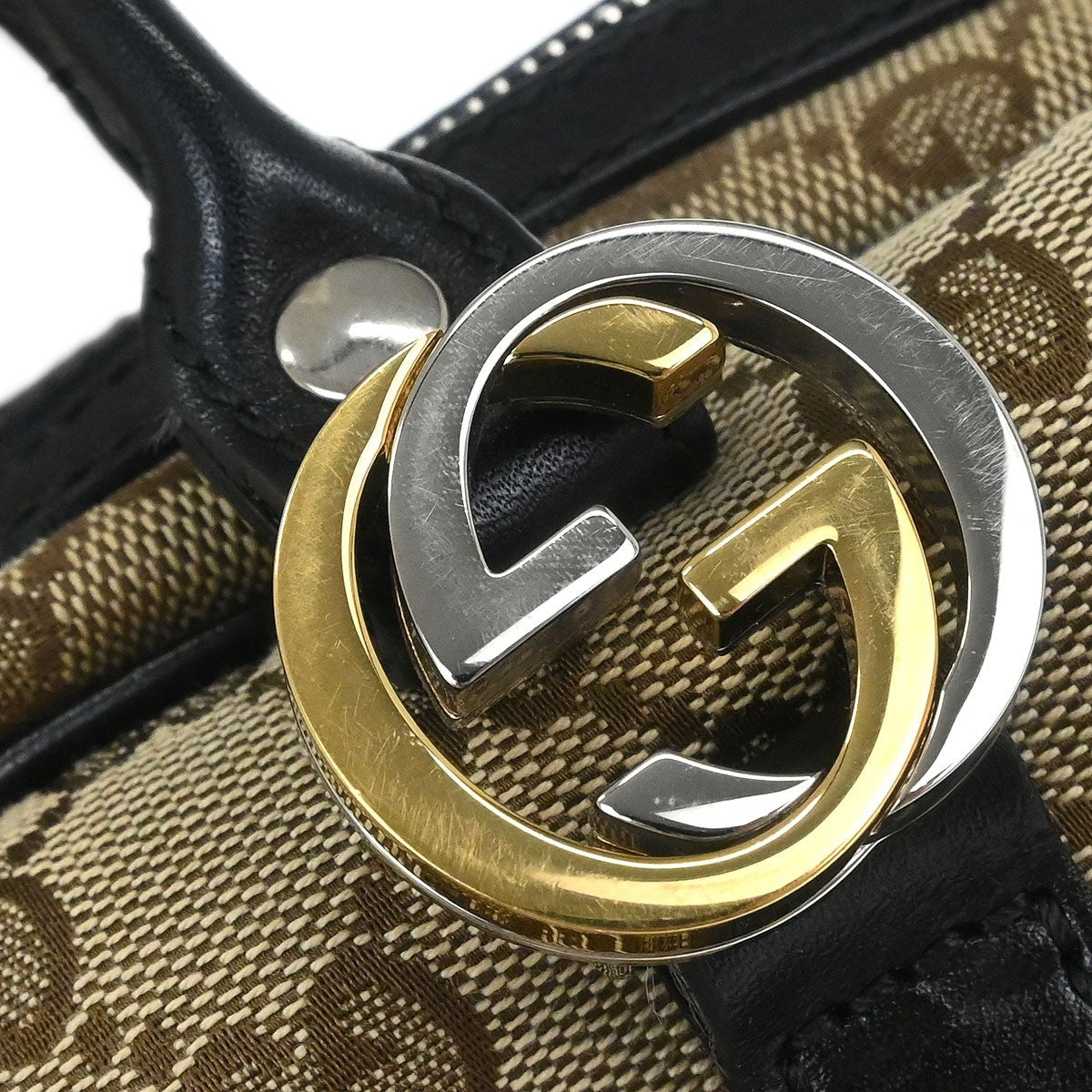 Gucci Twins Boston Bag GG Canvas, BEIGE, CANVAS, Handbag