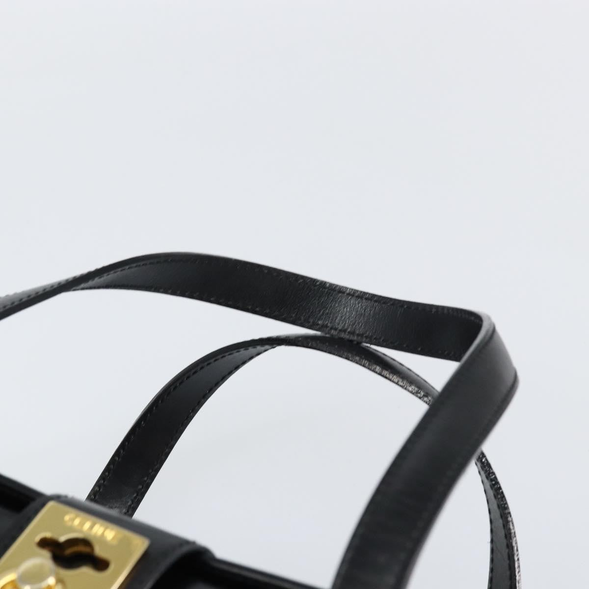 Celine Handbag Leather, BLACK, LEATHER, Handbag