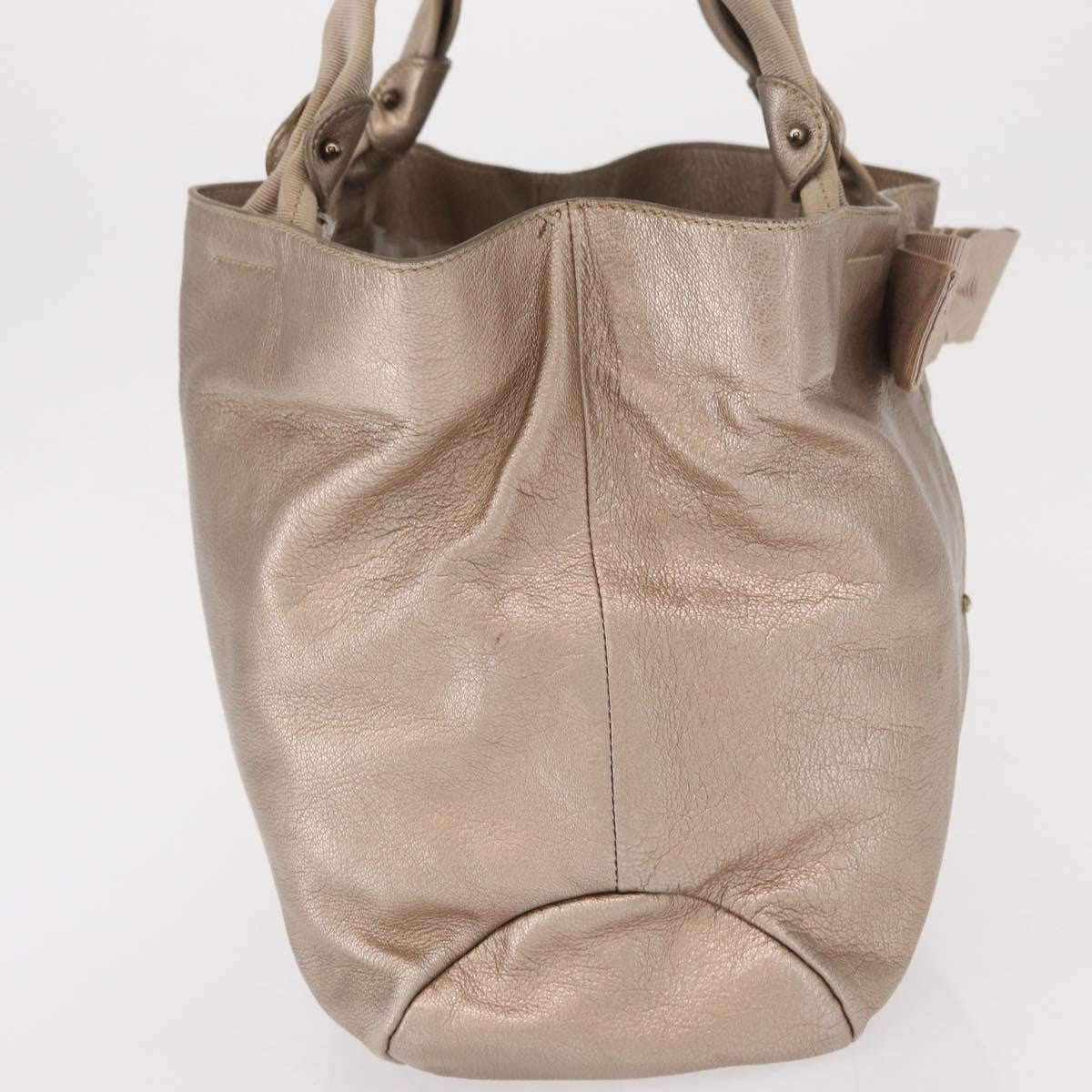 Salvatore Ferragamo Vala tote Leather, BEIGE, LEATHER, Tote bag