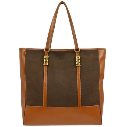Loewe Velazquez Tote bag Leather, Brown, Leather, Tote Bag