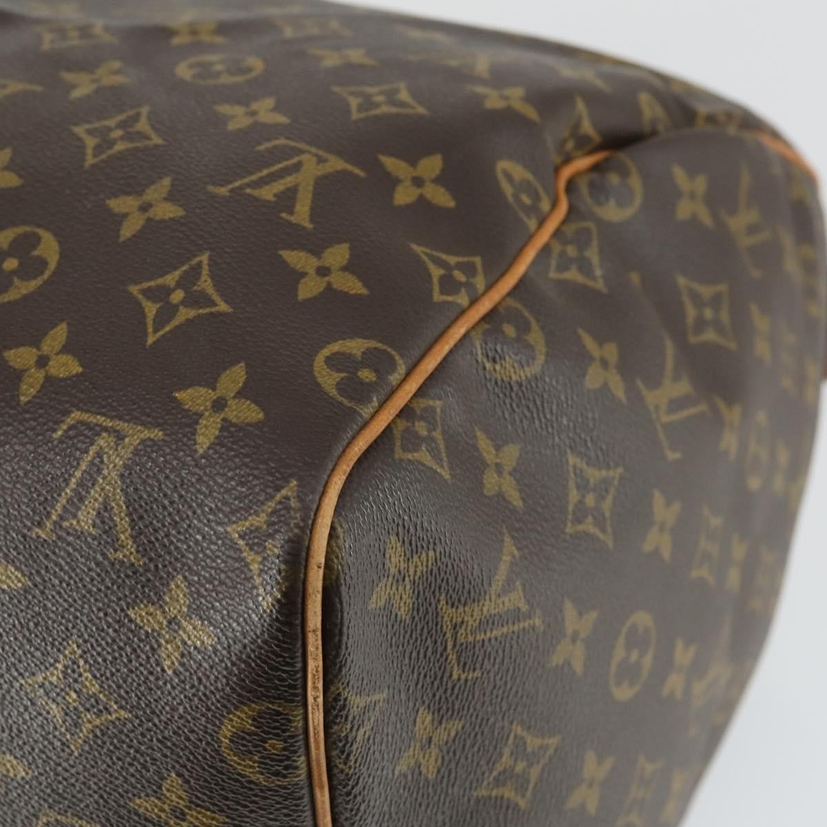 Louis Vuitton Keepall Bag Monogram Canvas, BROWN, CANVAS, Travel bag