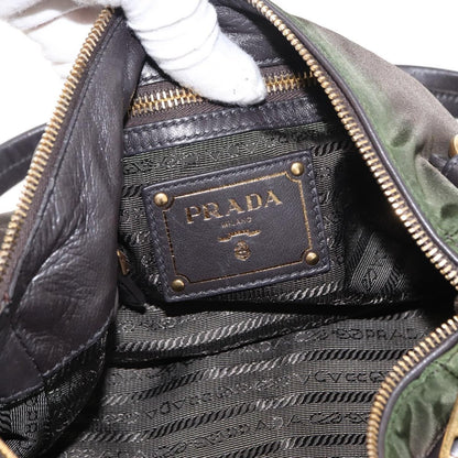 Prada Vintage Handbag Tessuto, KHAKI, NYLON, Handbag