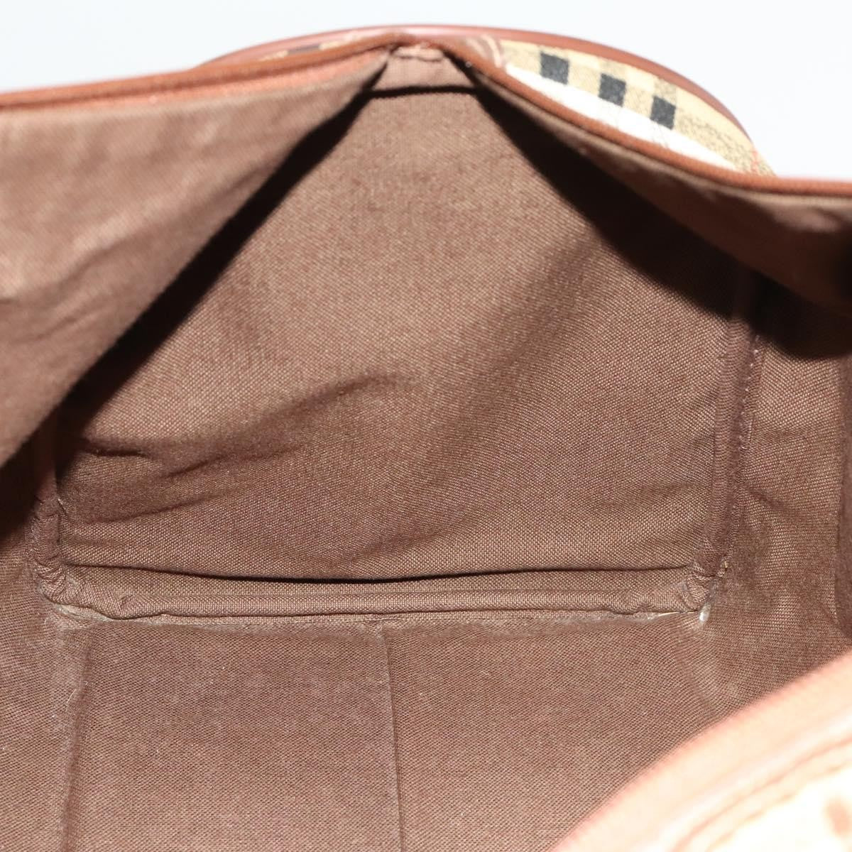 Burberry Nova check boston bag Canvas, Beige, PVC, Travel Bag