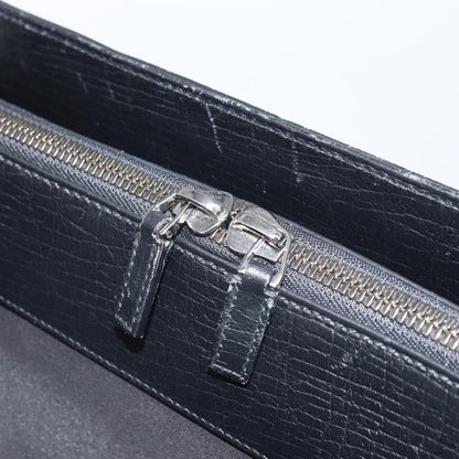 Gucci Vintage Handbag Leather, BLACK, LEATHER, Handbag