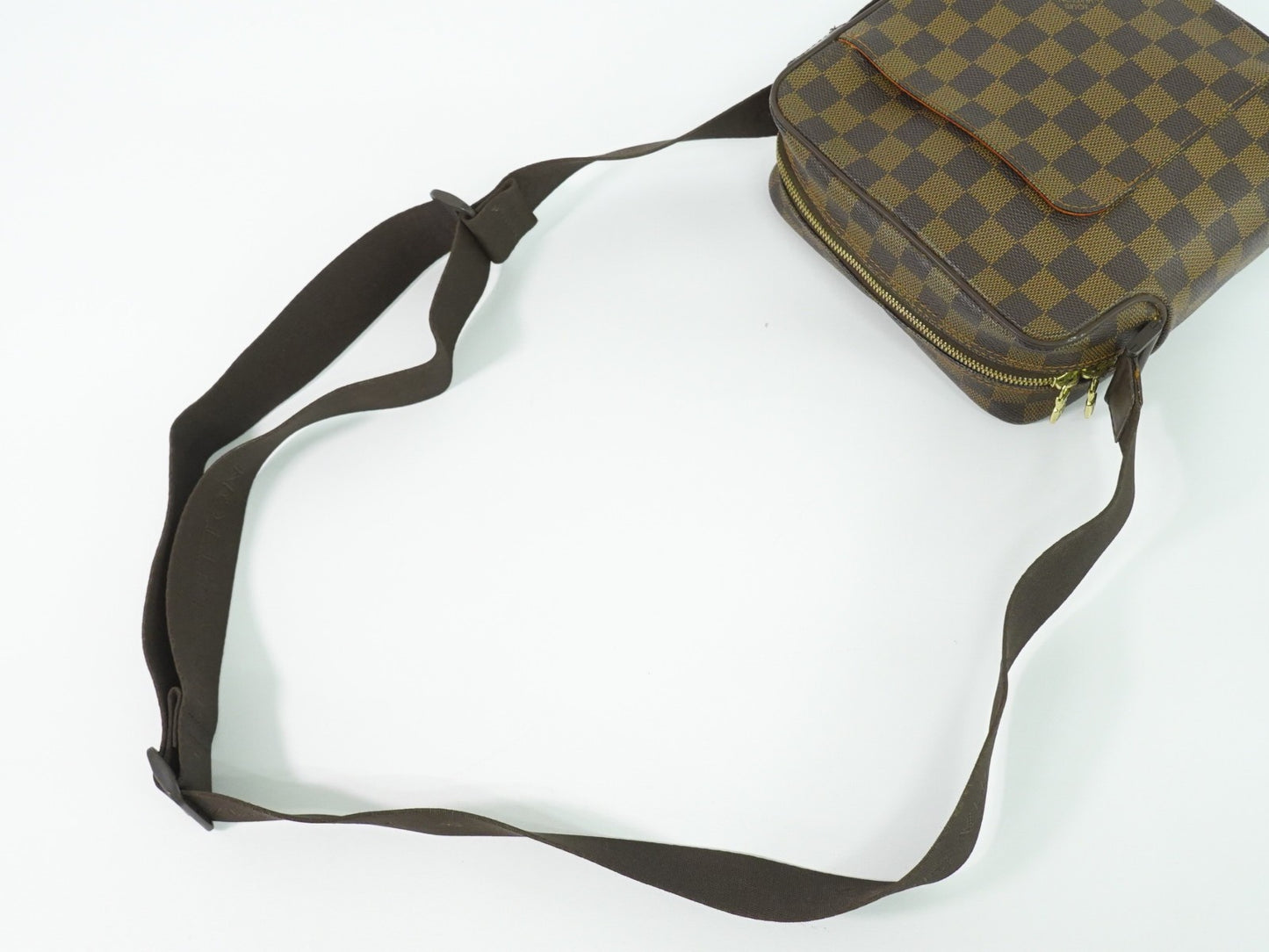 Louis Vuitton Olav Handbag Damier, BROWN, CANVAS, Shoulder bag