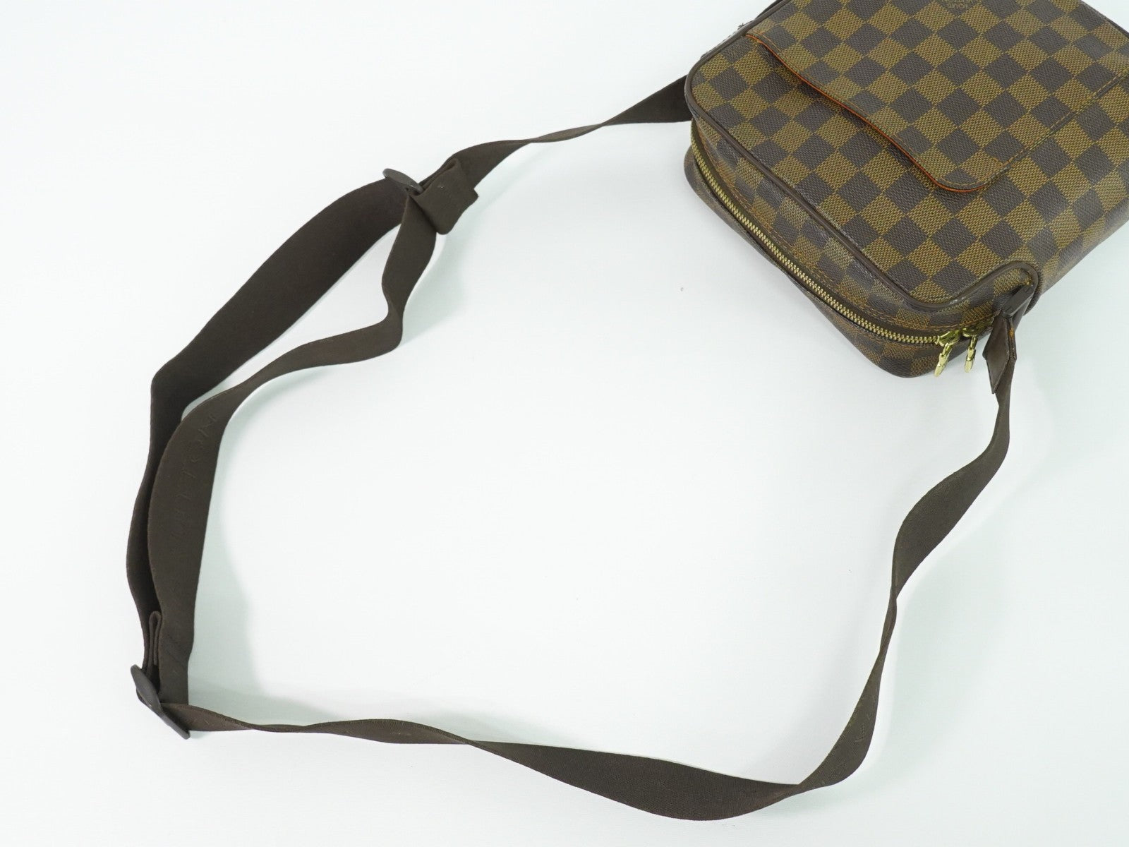 Louis Vuitton Olav Handbag Damier, BROWN, CANVAS, Shoulder bag