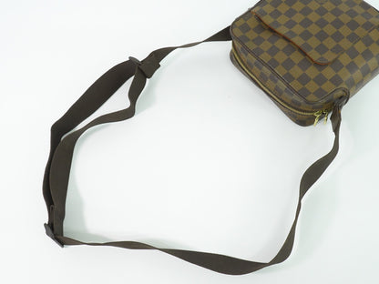 Louis Vuitton Olav Handbag Damier, BROWN, CANVAS, Shoulder bag