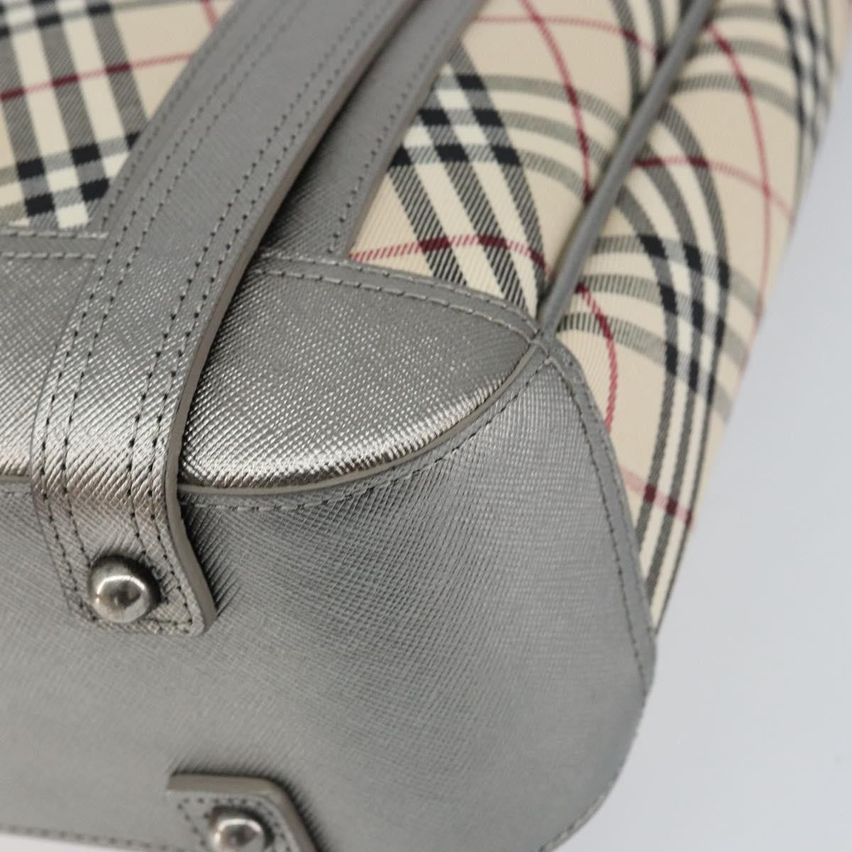 Burberry Nova check Shoulder bag Canvas and Leather, BEIGE, CANVAS, Shoulder bag