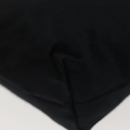 Celine Circle Logo Pouch Canvas, BLACK, CANVAS, Clutche & pouche