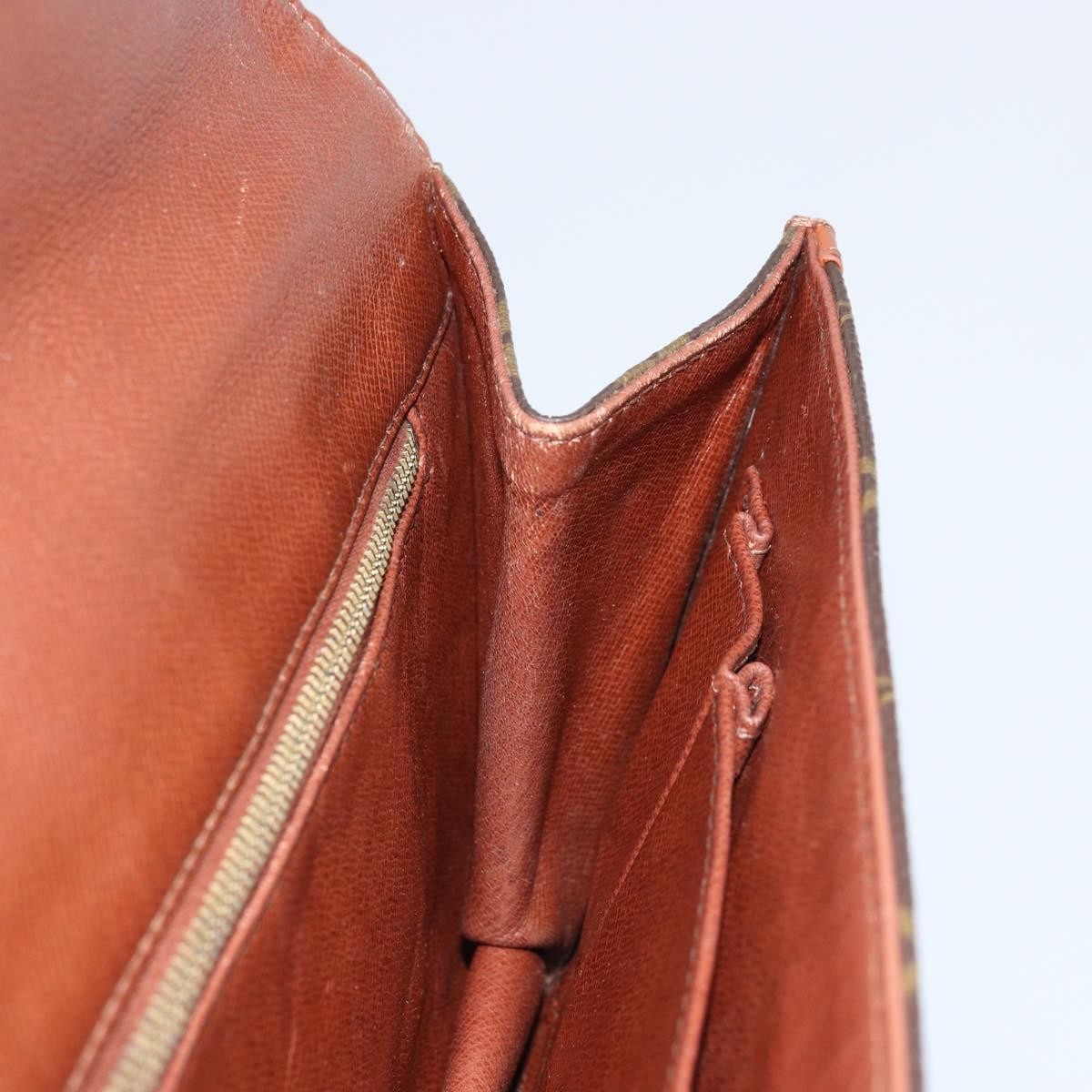 Louis Vuitton Dame Pochette Monogram Canvas, BROWN, CANVAS, Clutche & pouche