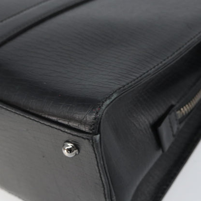 Gucci Vintage Handbag Leather, BLACK, LEATHER, Handbag