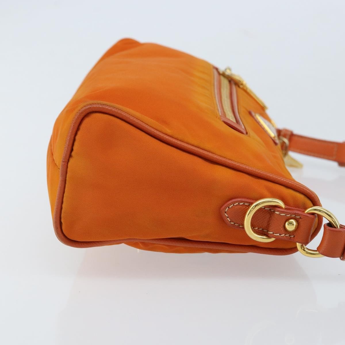 Prada Front Zip Hobo Tessuto, ORANGE, NYLON, Shoulder bag