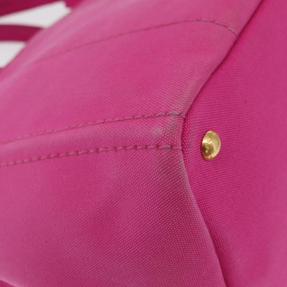 Prada Canapa Open Tote Canvas, PINK, CANVAS, Tote bag