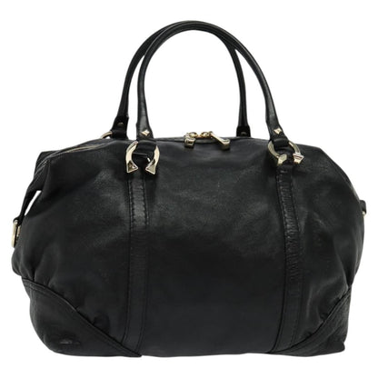 Gucci Nail Boston Bag Leather, BLACK, LEATHER, Travel bag