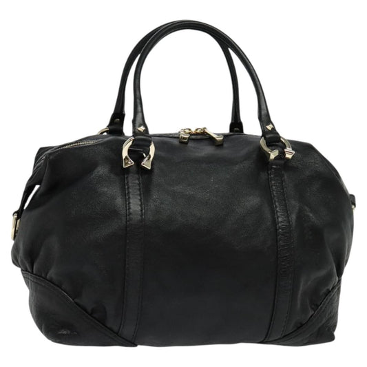 Gucci Nail Boston Bag Leather, BLACK, LEATHER, Travel bag